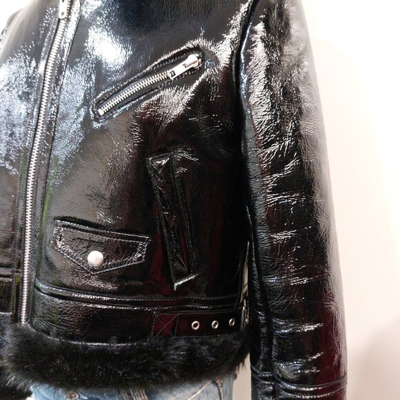 💥HOT ITEM💥PALMER GIRLS X MISS SIXTY Genuine Leather Aviator Jacket - Picture 9 of 16